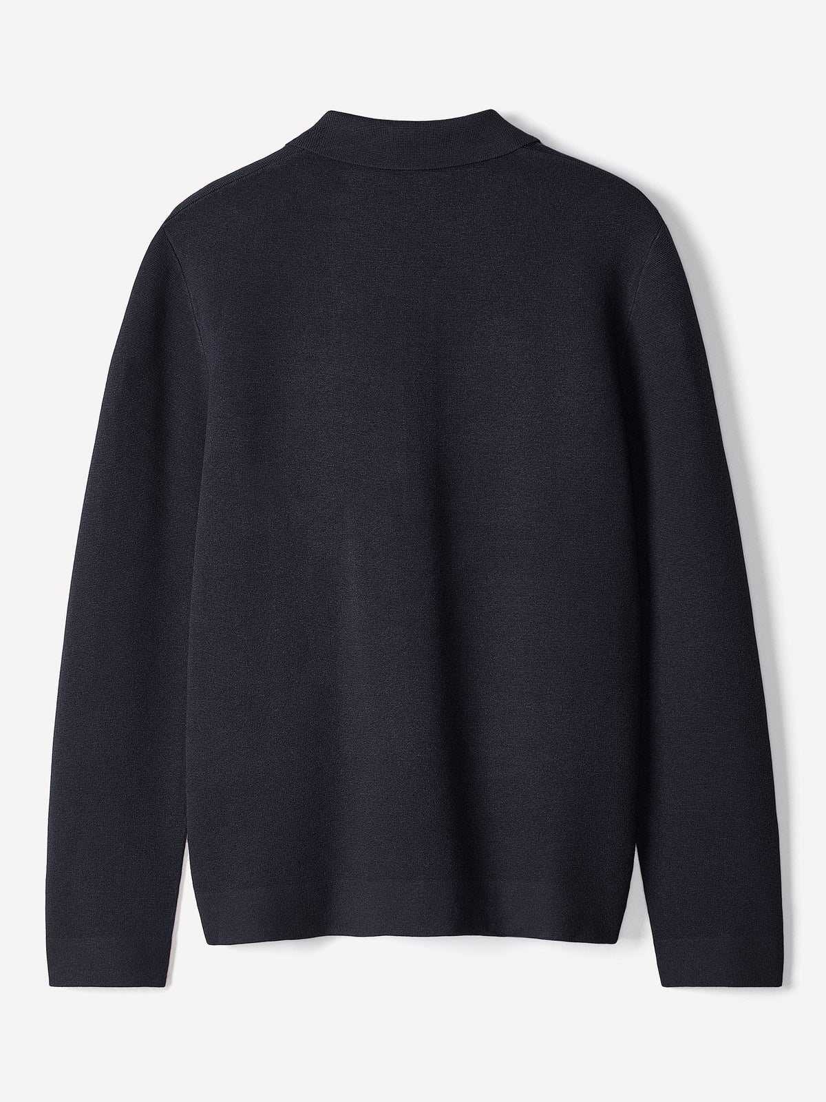Knit Polo Sweater with Zip Closure for Men 4