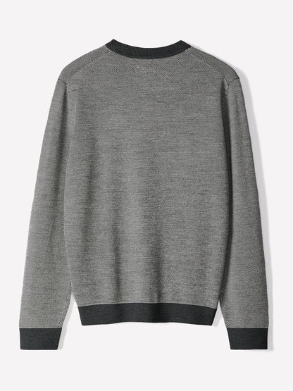 Merino Wool Crew-Neck Sweater for Men 9