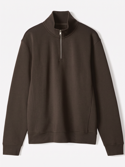 Alessio Cotton Quarter-Zip Sweater