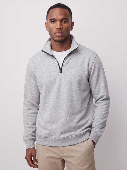 Alessio Cotton Quarter-Zip Sweater
