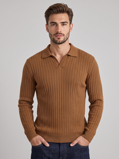 Adrian Knit Polo Sweater