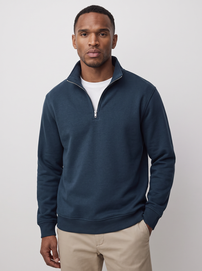Alessio Cotton Quarter-Zip Sweater