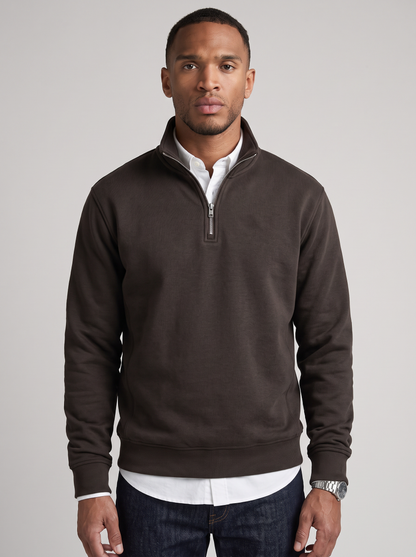 Alessio Cotton Quarter-Zip Sweater