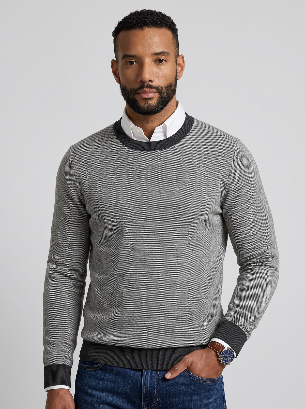 Pull en laine mérinos Heritage