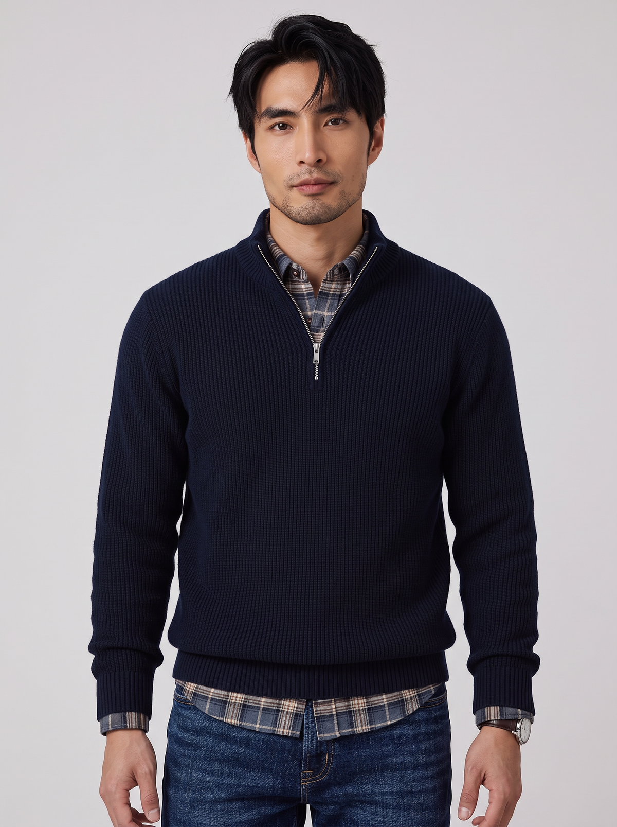 Arden Cashmere-Blend Quarter-Zip