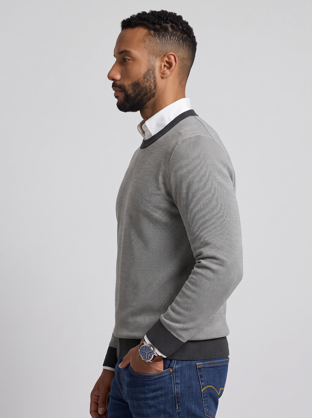 Pull en laine mérinos Heritage