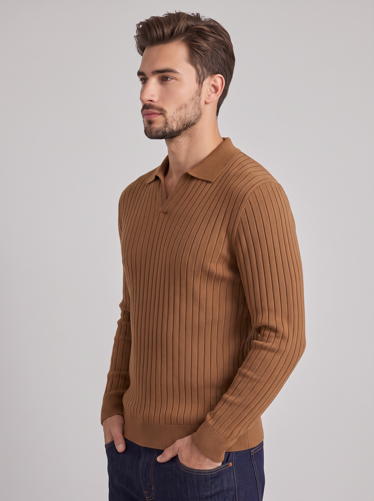 Adrian Knit Polo Sweater