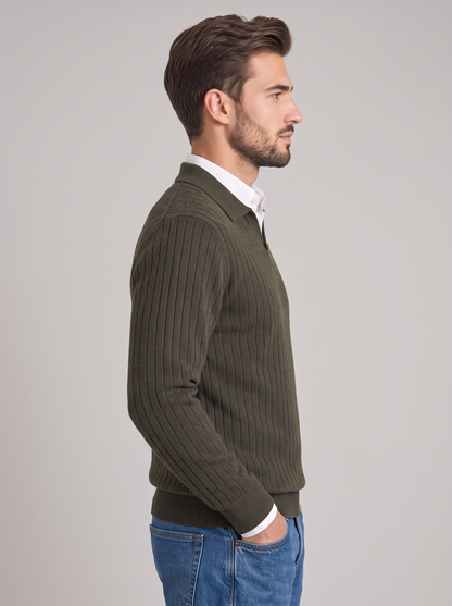 Adrian Knit Polo Sweater