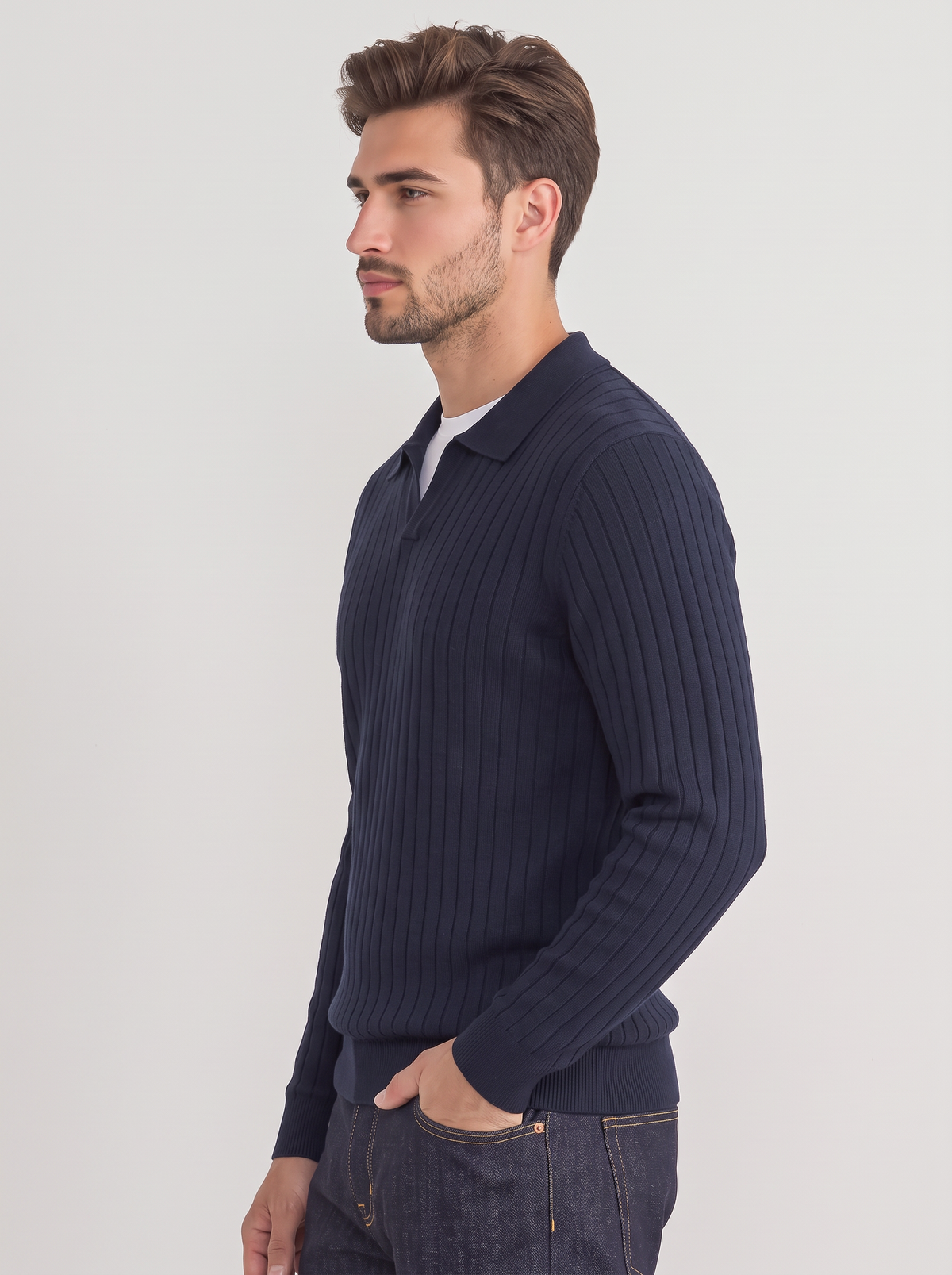 Adrian Knit Polo Sweater