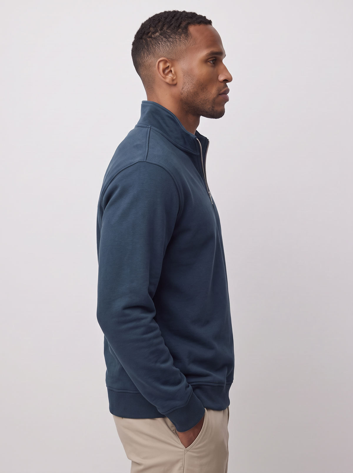 Alessio Cotton Quarter-Zip Sweater