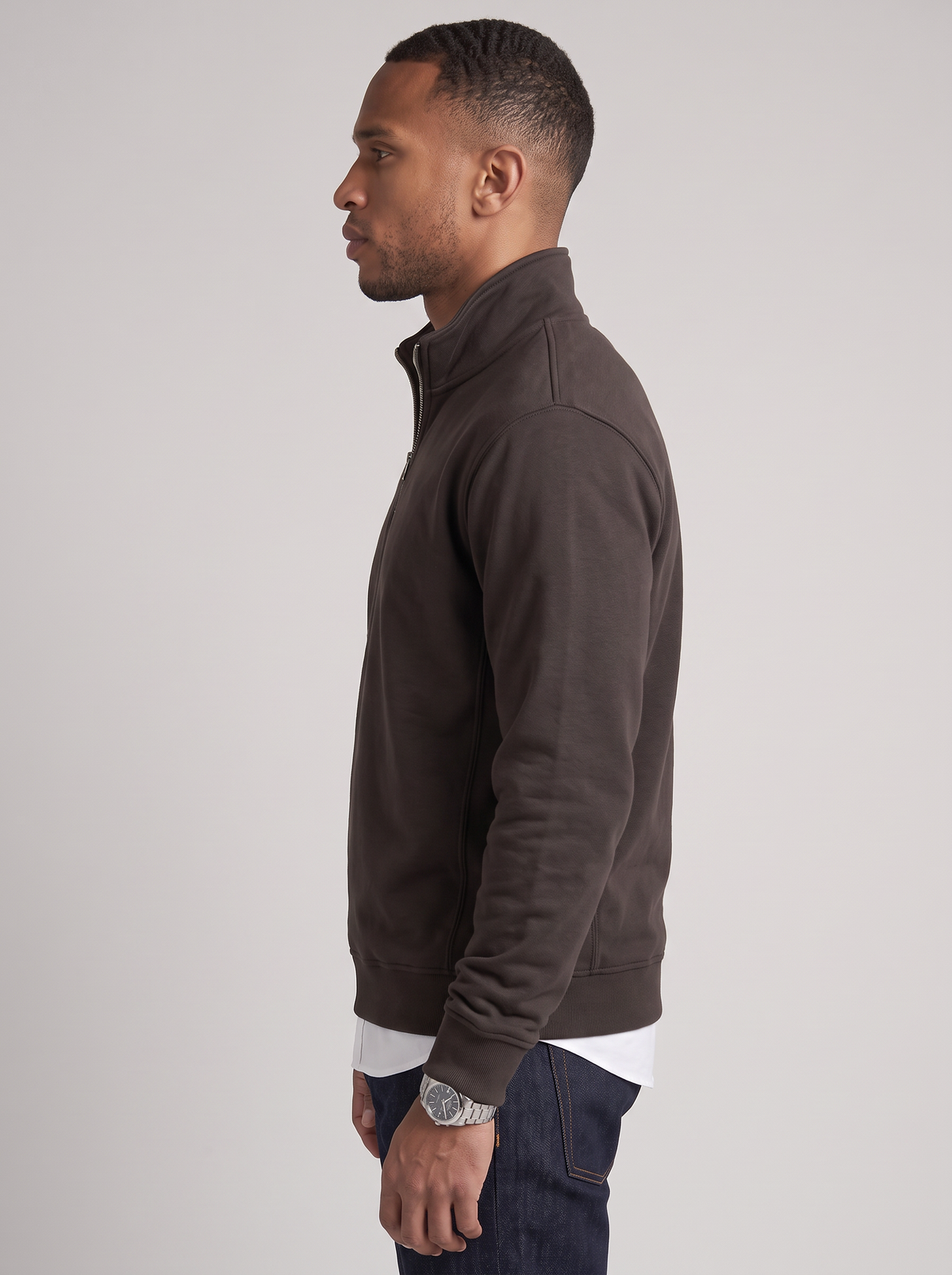 Alessio Cotton Quarter-Zip Sweater