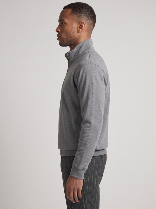 Alessio Cotton Quarter-Zip Sweater